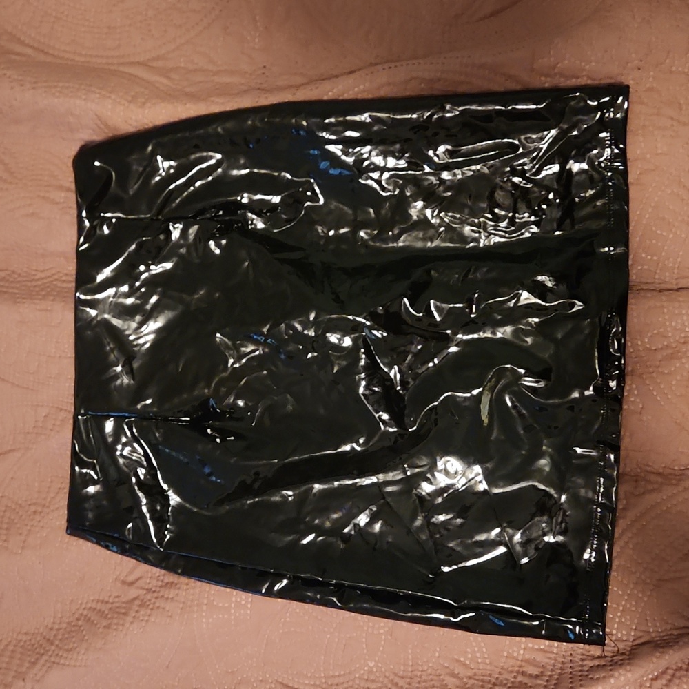 Black Latex Skirt